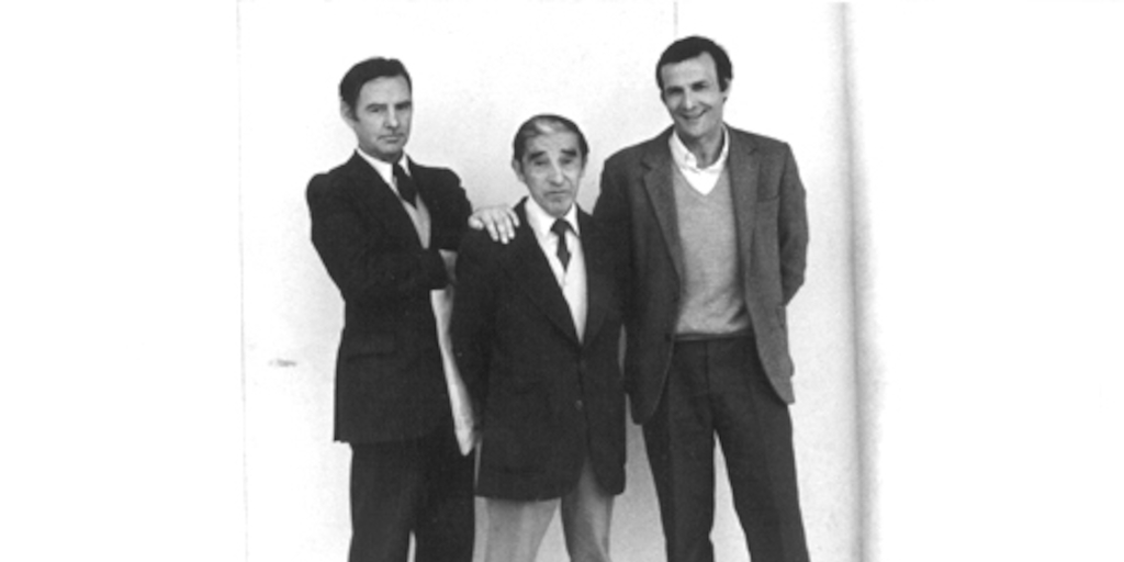 Jorge Teillier, Rolando Cárdenas e Iván Teillier, Santiago, 1987
