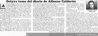 Octavo tomo del diario de Alfonso Calderón