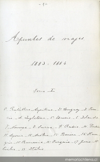 Diario de viaje: 1880-1902 [manuscrito]