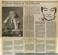 El diario íntimo de Luis Oyarzún