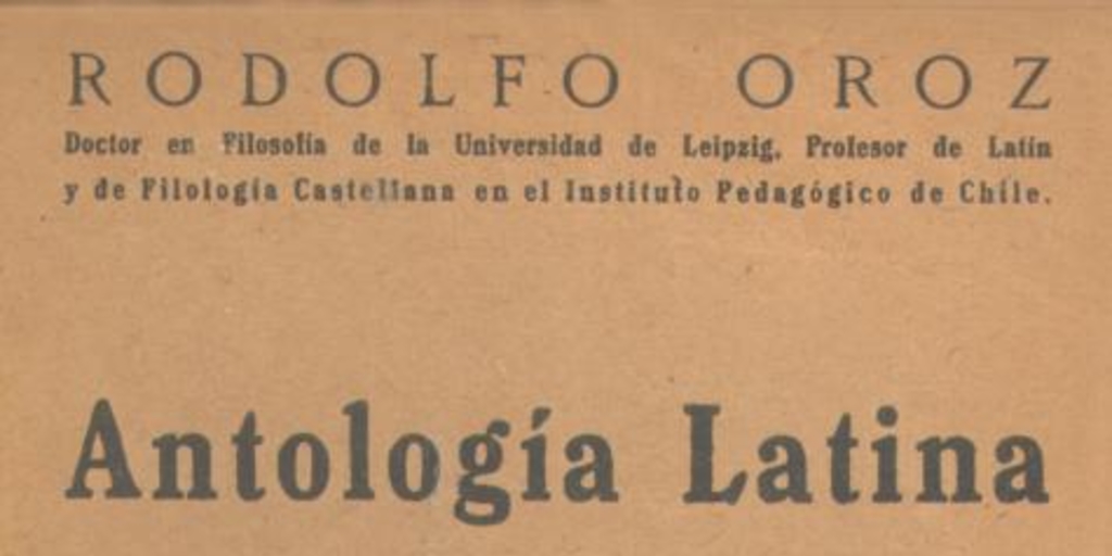 Antología latina