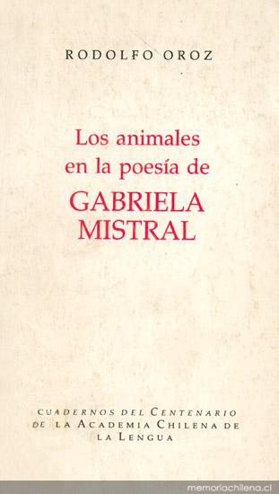 Los animales en la poesía de Gabriela Mistral