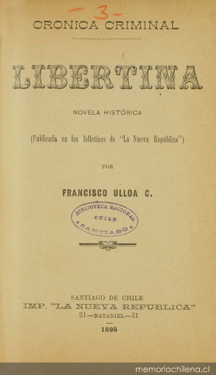 Libertina: novela histórica