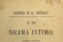 Un drama íntimo: novela orijinal