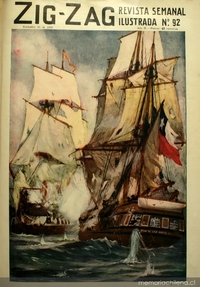 cuadro: marina, reproducido en portada de Zig-Zag