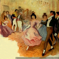 Ilustración para el folletín "El rapto del Presidente", 1905