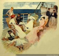 Ilustración para "El naufragio del Albatros", 1906