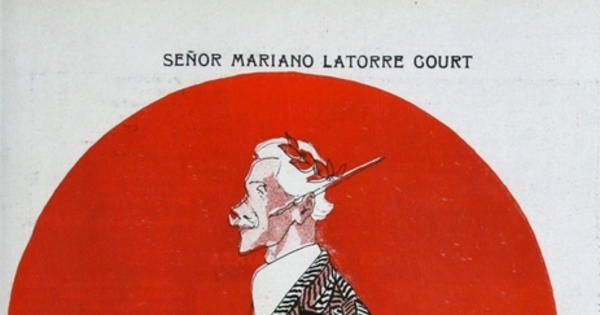 Caricatura de Mariano Latorre, 1912