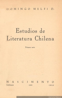 Estudios de literatura chilena