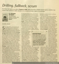 Drilling, fullback, scrum