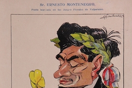 Caricatura de Ernesto Montenegro, 1910