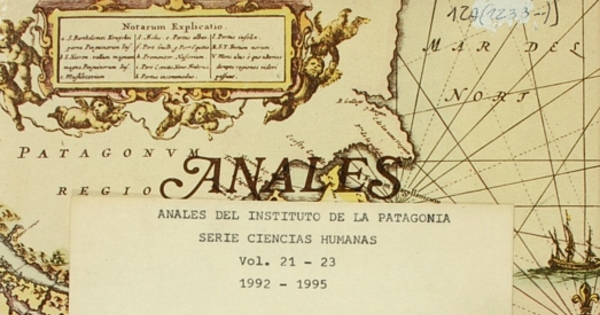 Magallania : Anales del Instituto de la Patagonia, Ciencias Humanas, vol. 21, 1992