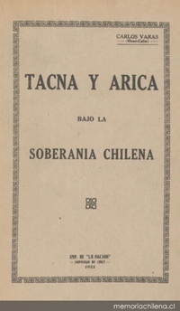 Tacna y Arica bajo la soberanía chilena