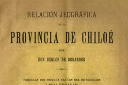 Relación jeográfica de la provincia de Chiloé