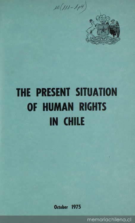 The present situation of human rights in Chile