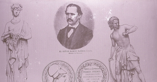 La Pompeyana - Ramón Barros Luco, Ministro de Hacienda - David: Exposición Internacional de Chile, septiembre 16 de 1875