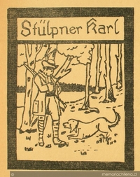 Proyecto de portada para un libro de un estudiante alemán de curso superior, 1928
