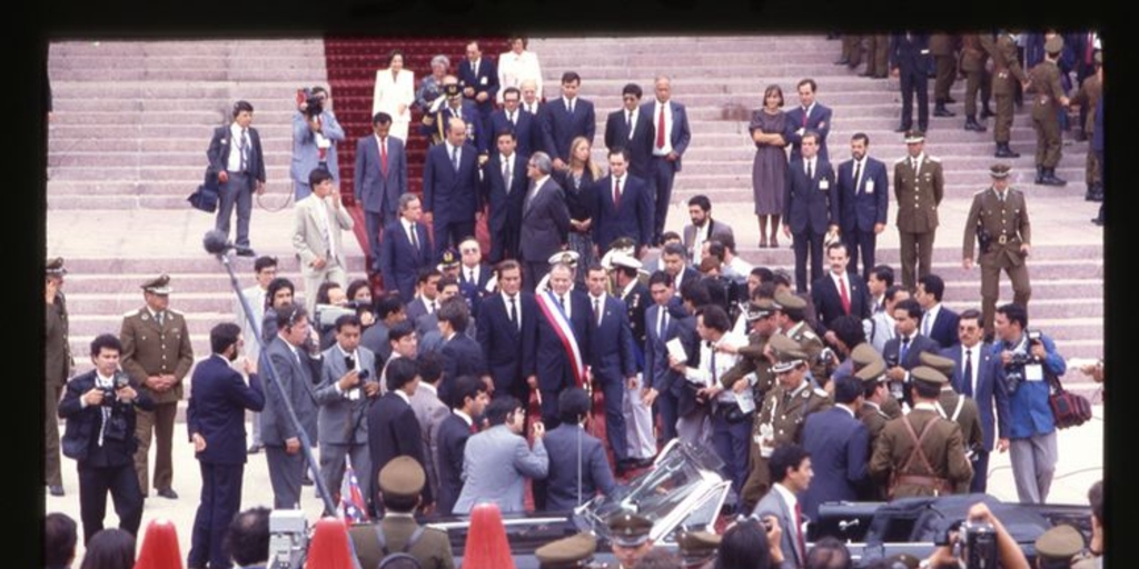 Patricio Aylwin asume la presidencia de la república en el Congreso Nacional, 1990