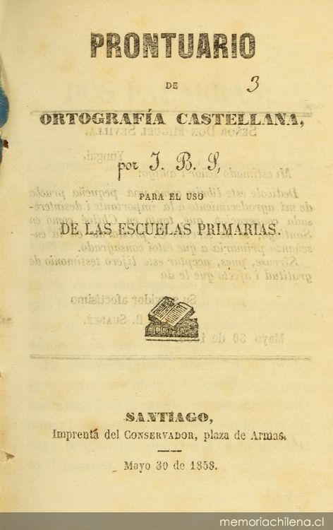 Prontuario de ortografía castellana : para uso de las escuelas primarias
