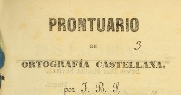 Prontuario de ortografía castellana : para uso de las escuelas primarias