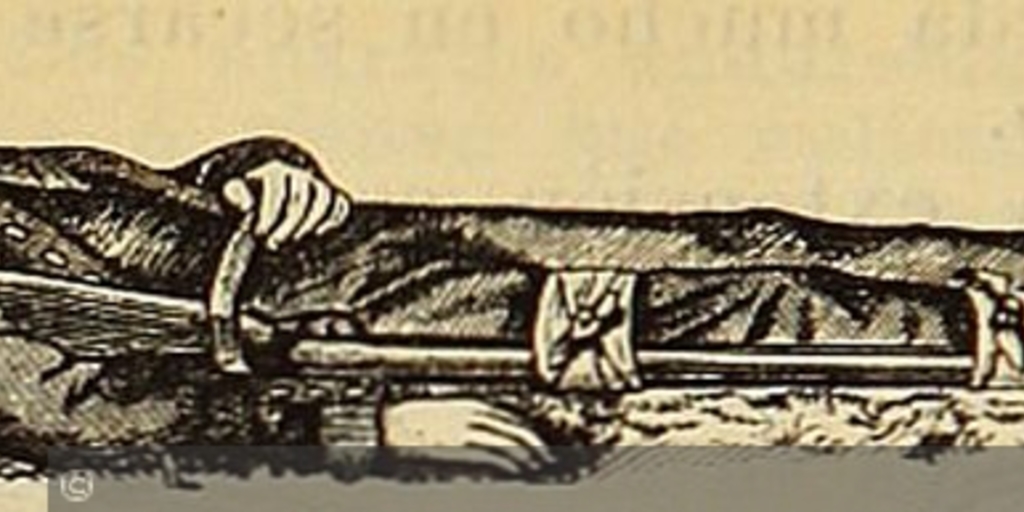 Aparato de fractura improvisado con fusil, ca. 1897