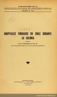 Hospitales fundados en Chile durante la Colonia