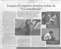 Joaquín Eyzaguirre termina rodaje de "La remolienda"