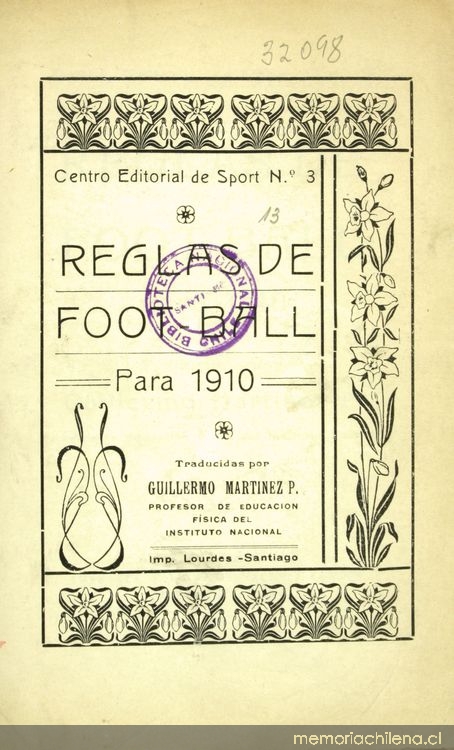 Reglas de Foot-Ball para 1910
