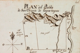 Plan del pueblo de San Vizente de Tagua Taguas, 1801
