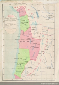 Chile: Provincias Septentrionales formadas en los territorios anexados i ocupados temporalmente, 1885