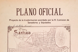Plano de Santiago según el proyecto de transformación, 1912