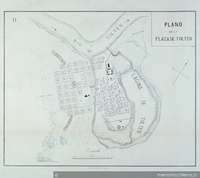 Plano de la plaza de Toltén, 1886