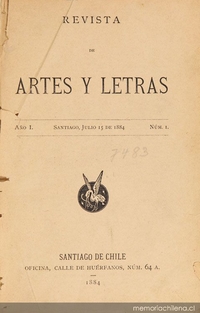 Revista de artes y letras: tomo 1, número 1, 15 de noviembre de 1884