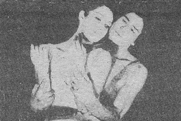 Ximena Concha y Jorge Ruiz en una escena del ballet Leyenda del Mar de Juan Lémann, 1980