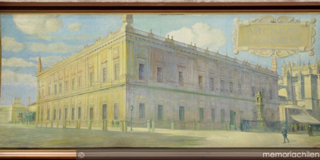 Archivo de las Indias, pintura de Courtois de Bonnencontre