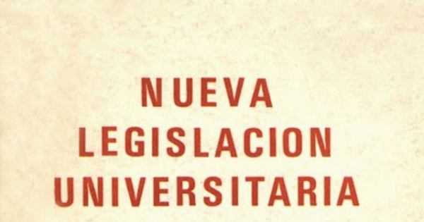 Nueva legislación universitaria chilena