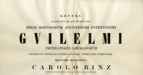 Diploma de doctor otorgado a Rodolfo Lenz, agosto 1886