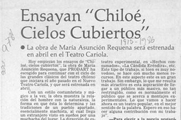 Ensayan, "Chiloé, cielos cubiertos"