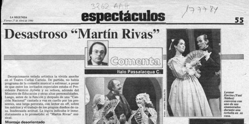 Desastroso "Martín Rivas"
