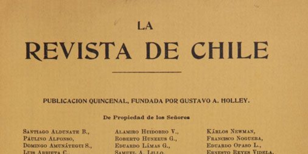 La Revista de Chile: tomo 6, 1901