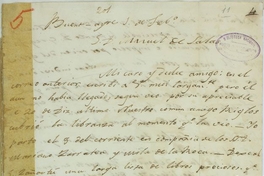 [Carta 1822] feb[rer]o 1 Buenos Ayres [a] Manuel de Salas [Santiago?]