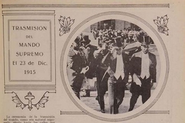 Trasmisión del Mando Supremo el 23 de diciembre 1915