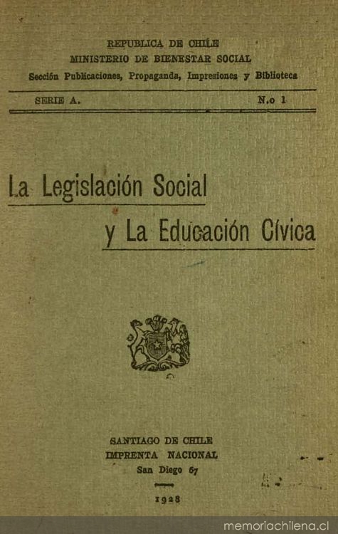 La legislación social y la educación cívica