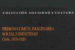 Prisión común, imaginario social e identidad : Chile, 1870-1920