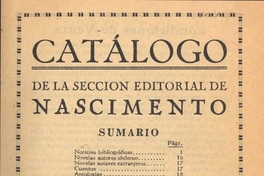 Catálogo de la Sección Editorial de Nascimento