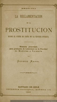 La reglamentación de la prostitución como medida de higiene pública