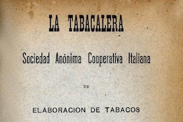 La Tabacalera : Sociedad Anónima Cooperativa Italiana de Elaboración de Tabacos