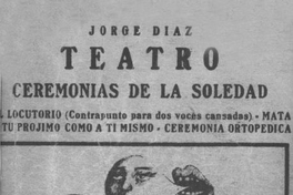 Teatro : ceremonias de la soledad