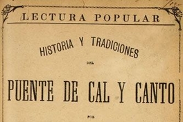 Historia i tradiciones del Puente de Cal y Canto