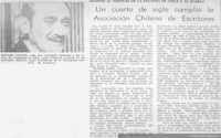 Un cuarto de siglo cumplió la Asociación Chilena de Escritores